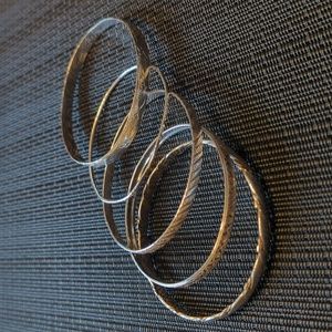 5 Sterling Silver Bangle Bracelets